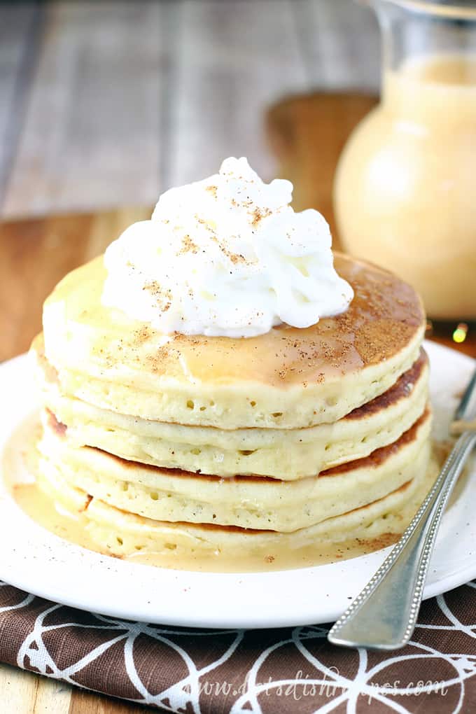 Eggnog Pancakes