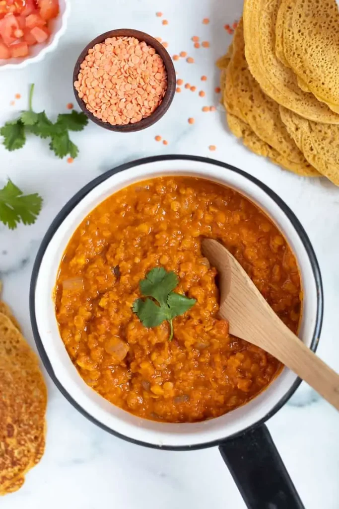 Ethiopian Lentil Recipes - Spicy Ethiopian lentil stew