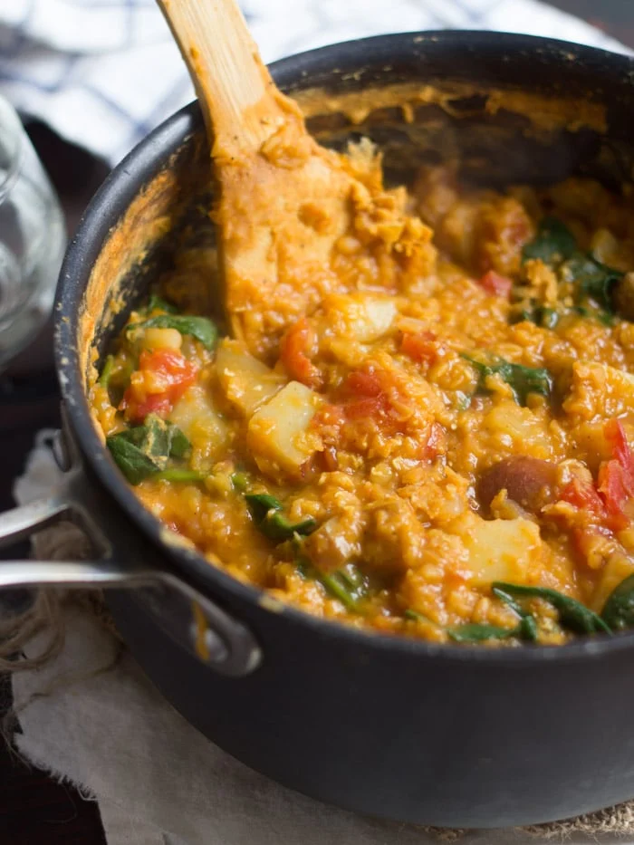 Ethiopian Lentil Stew with Veggies and Berbere Spice Recipe