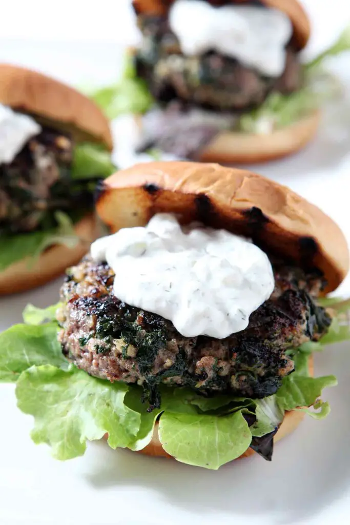 Spinach and Feta Burgers