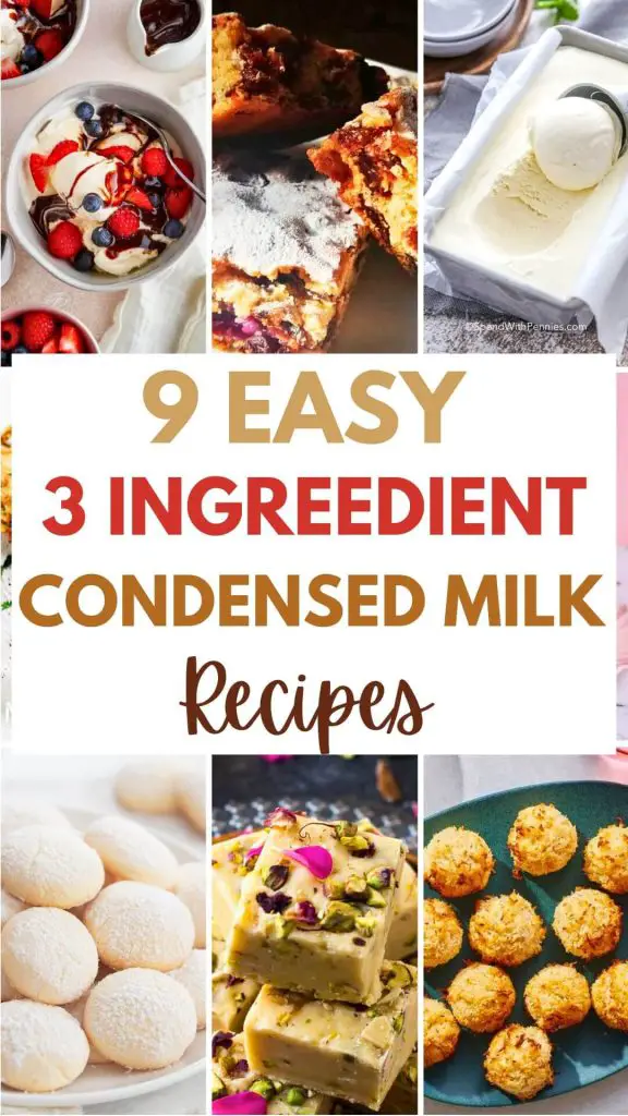 9 Easy 3 Ingredient Condensed Milk Recipes