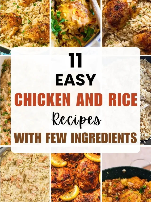 Easy Chicken and Rice Recipes for Dinner with Few Ingredients