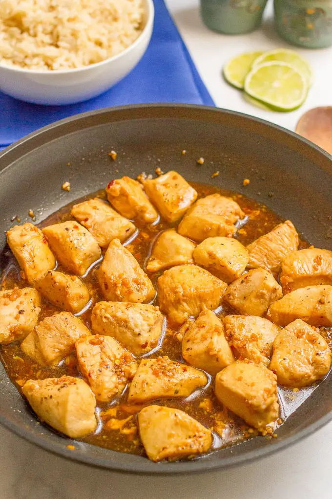 5 Ingredients 15-minute Honey Garlic Chicken