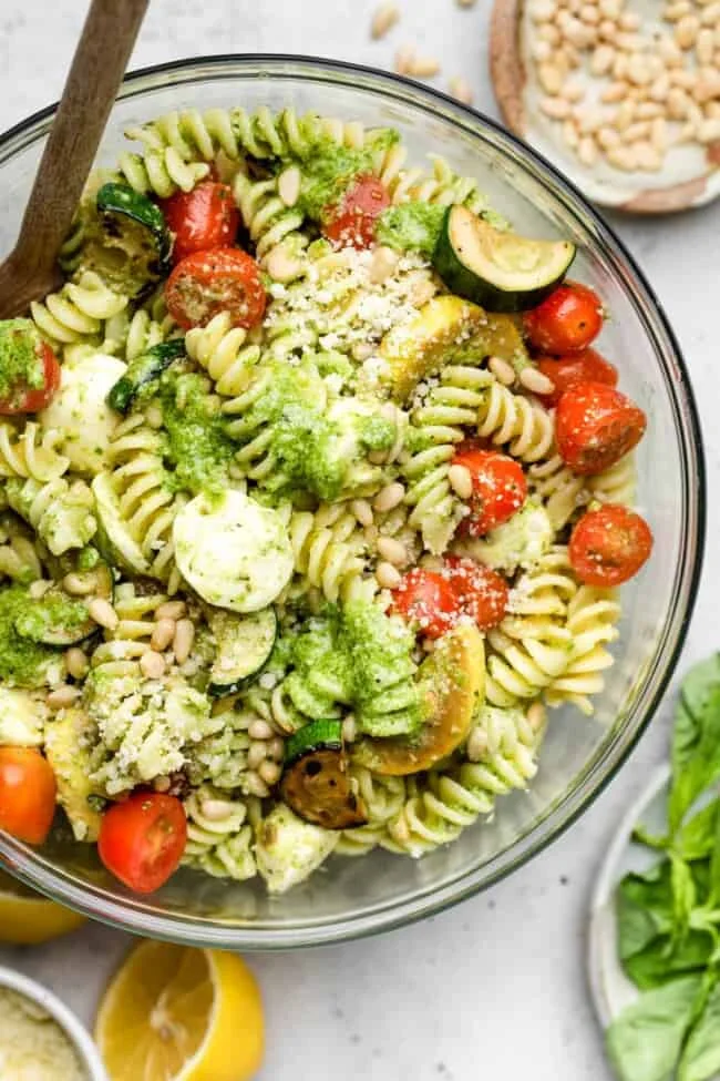 Summer Pesto Pasta Salad