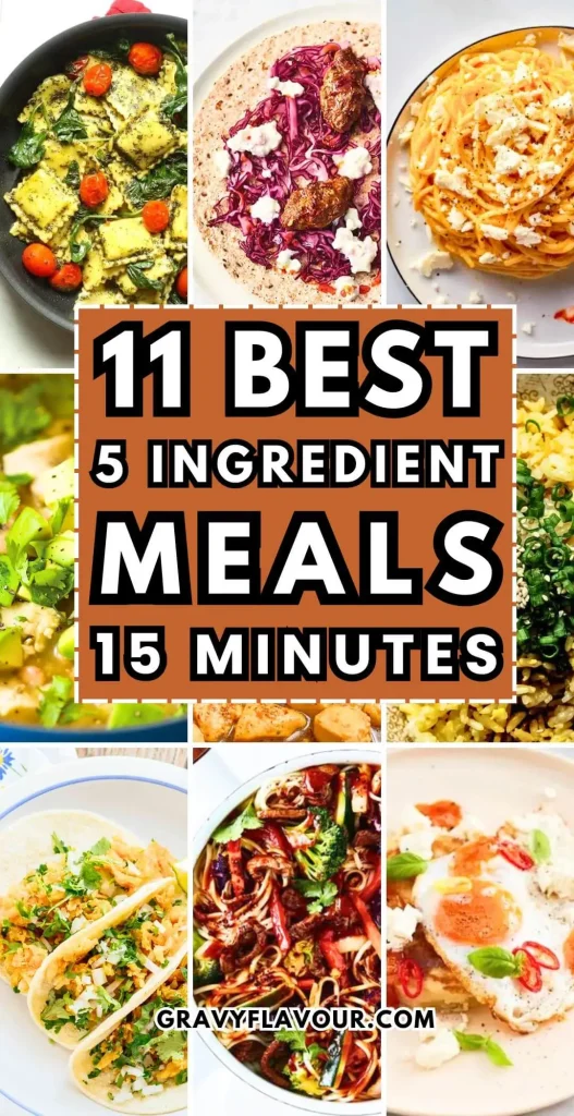 5 Ingredient Meals in 15 Minutes