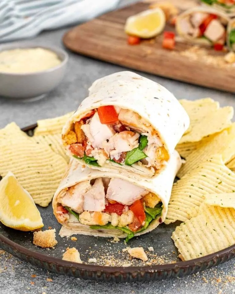 Chicken Caesar Wraps