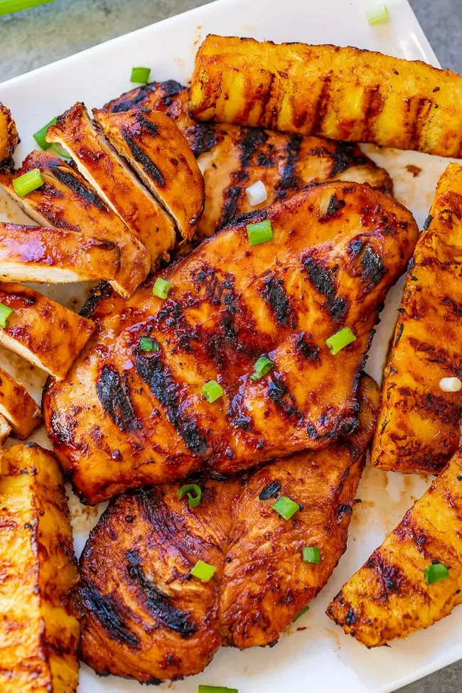 Grilled Aloha Chicken And Pineapple