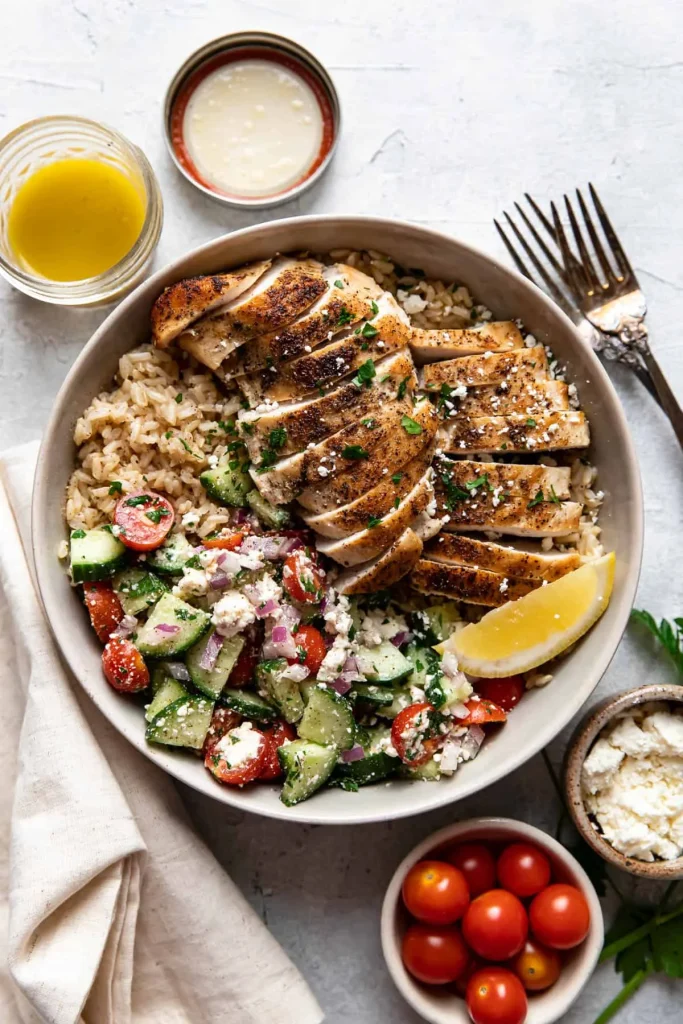 Greek Chicken Bowls