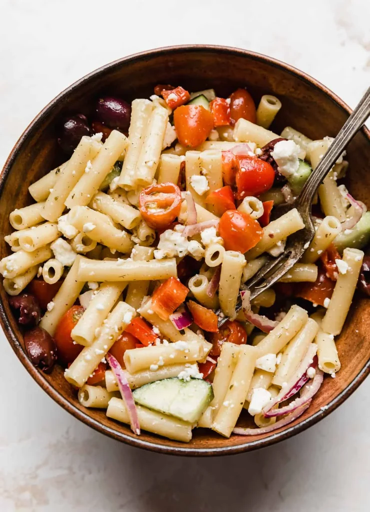 Summer Fresh Greek Pasta Salad