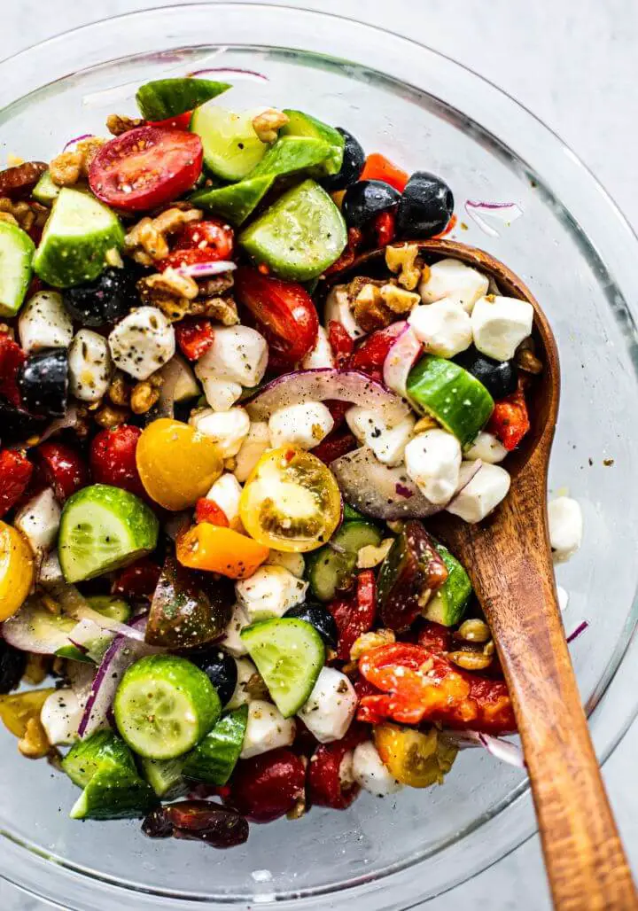 Greek Cucumber Tomato Salad - The Mediterranean Dish