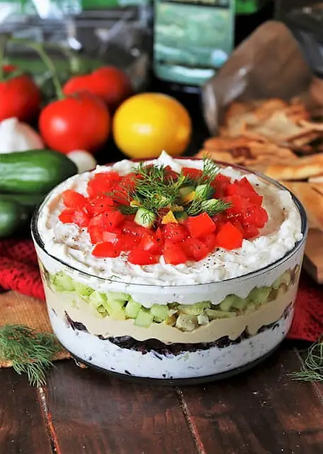 7 Layer Greek Dip - The Mediterranean Dish