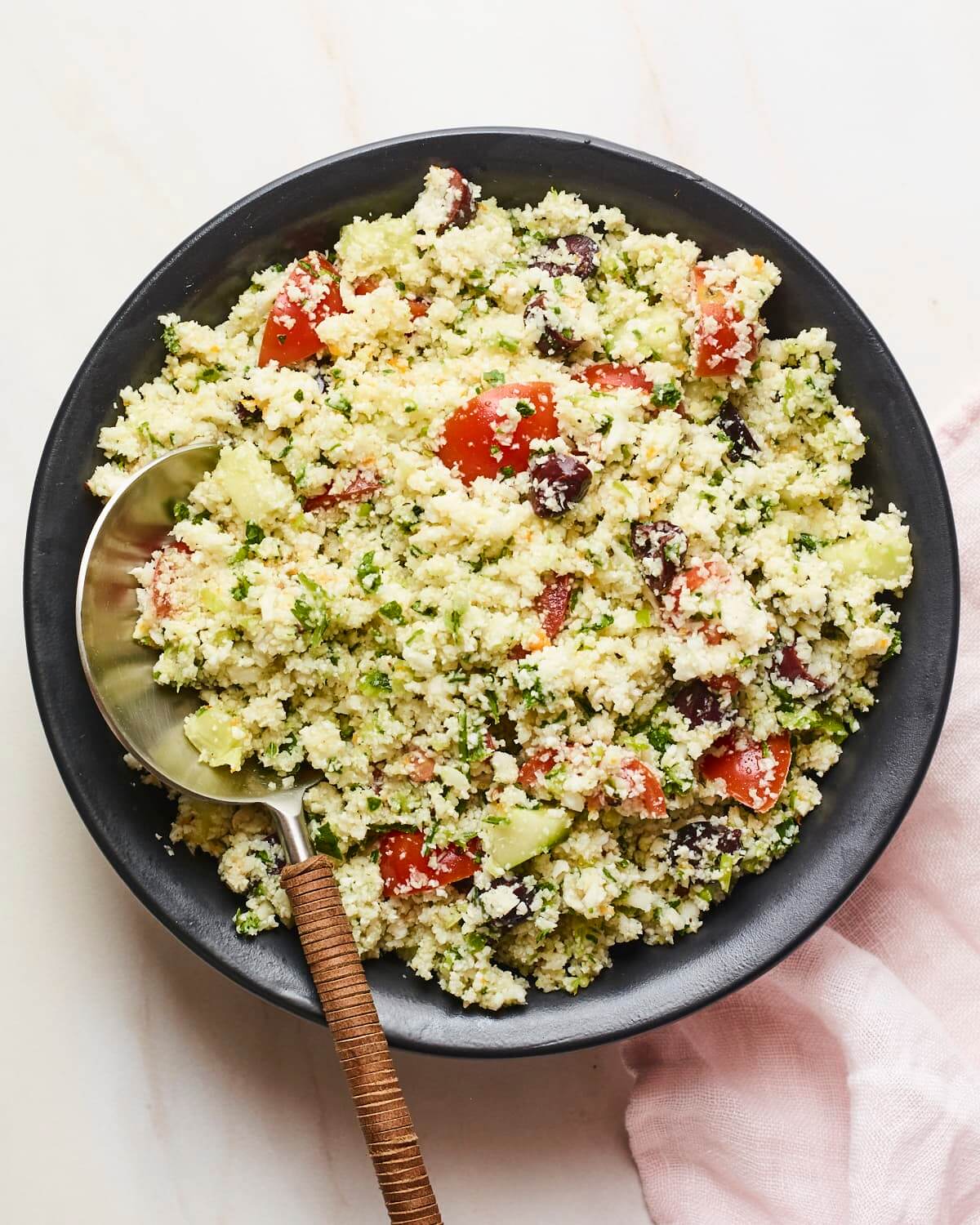 Cauliflower Tabbouleh Salad from Eating Bird Food