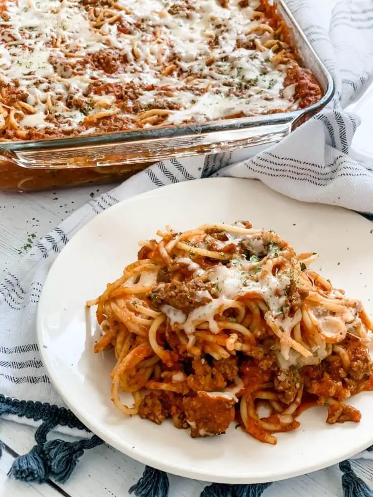 Skinny Spaghetti Casserole