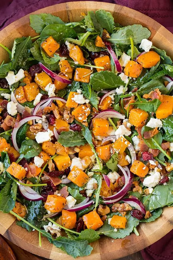 Butternut Squash & Bacon Salad