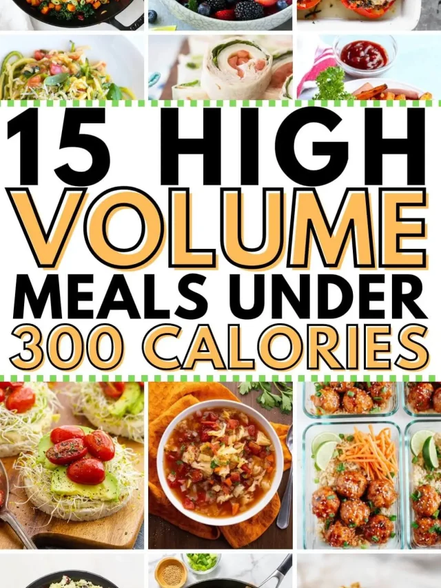 High Volume Meals Under 300 Calories