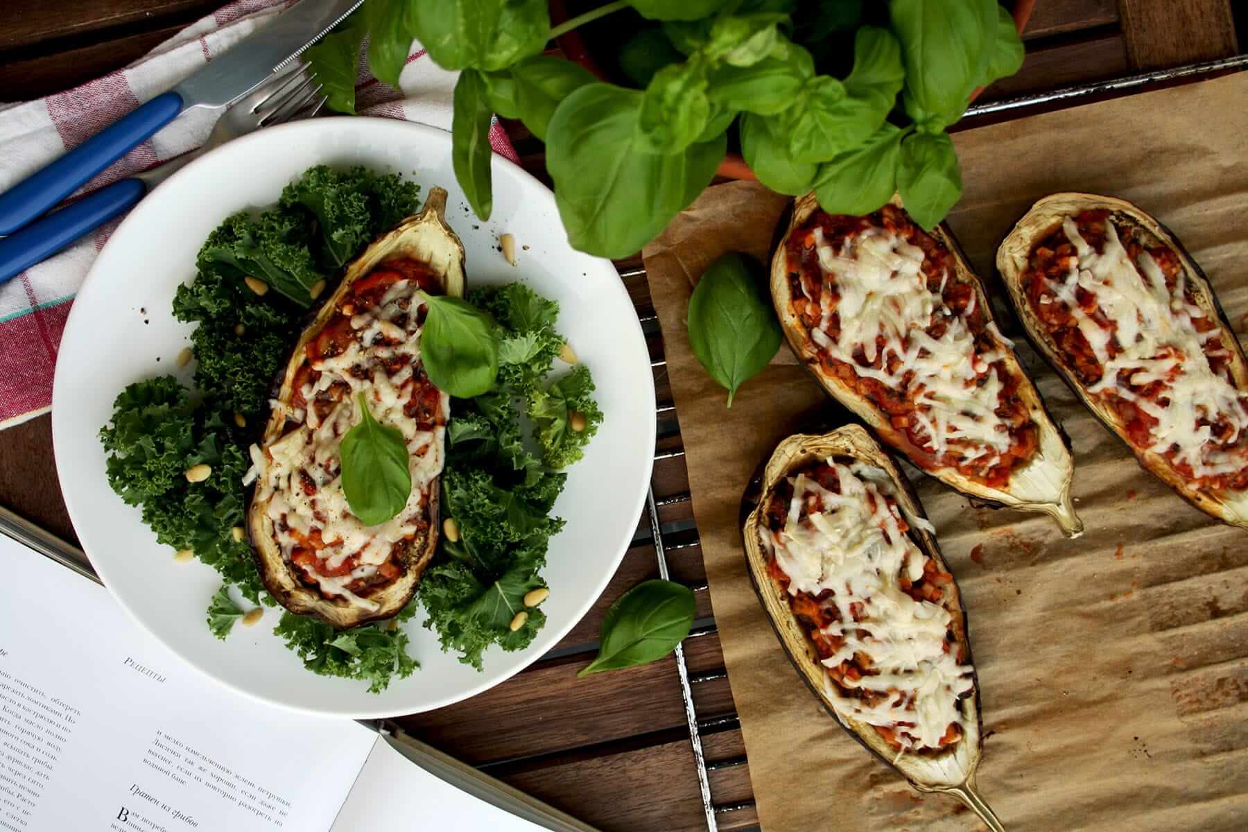 French Style Stuffed Eggplants