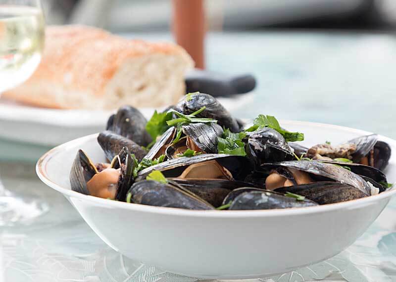 Mussels in Mushroom Cream Sauce