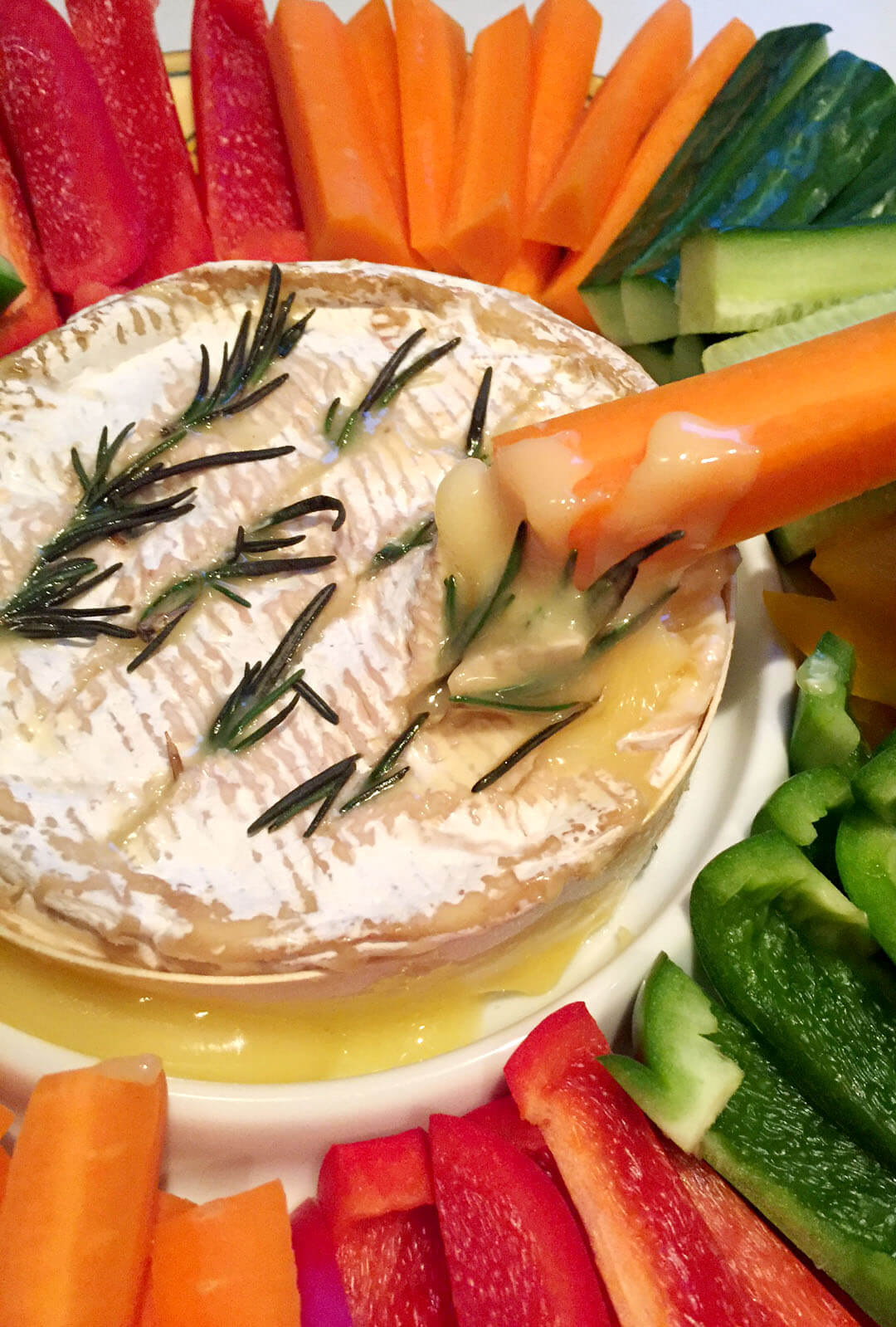 Baked Camembert with Garlic and Rosemary