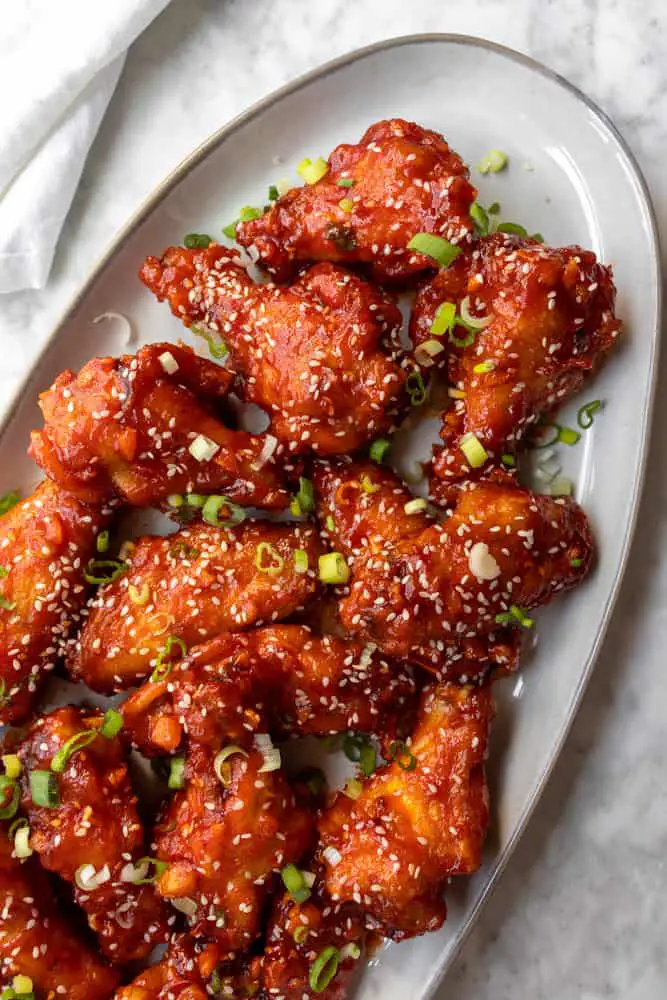 Spicy Honey Garlic Chicken Wings