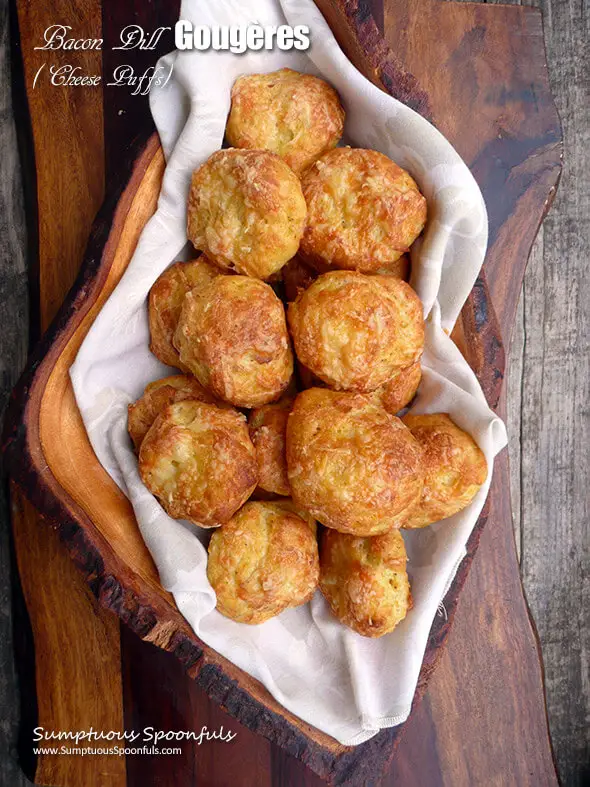 Bacon Dill Cheese Puffs