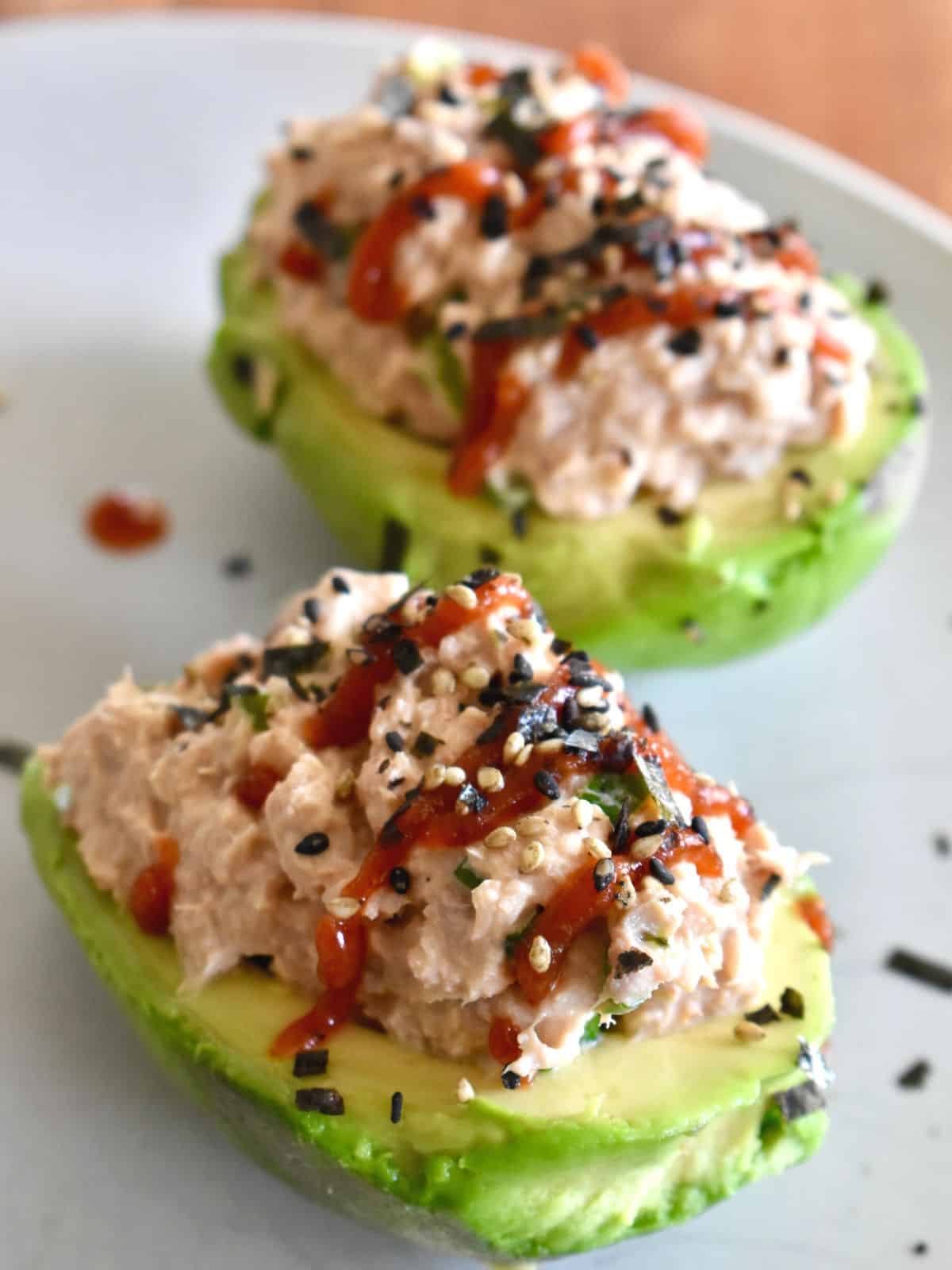 Salmon Stuffed Avocado - Delicious Healthy Recipe