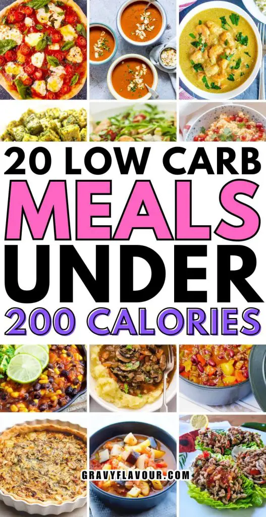 Low Carb Meals under 200 Calories