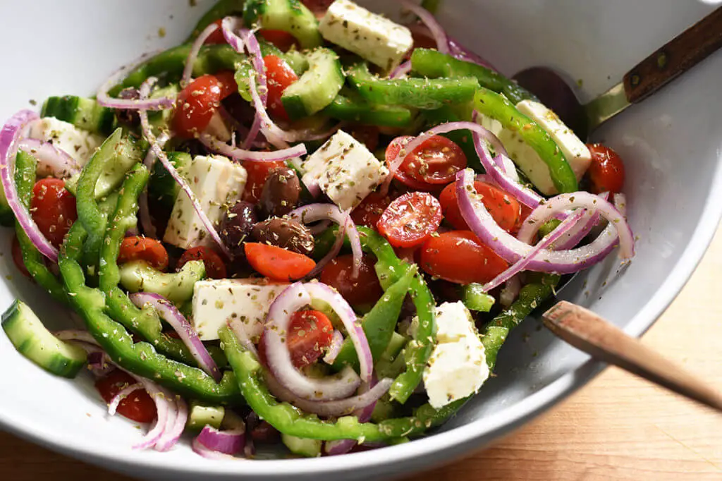 Classic Greek Salad - The Mediterranean Dish