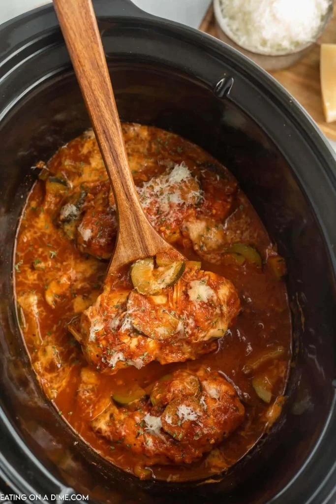 Crockpot Chicken and Zucchini