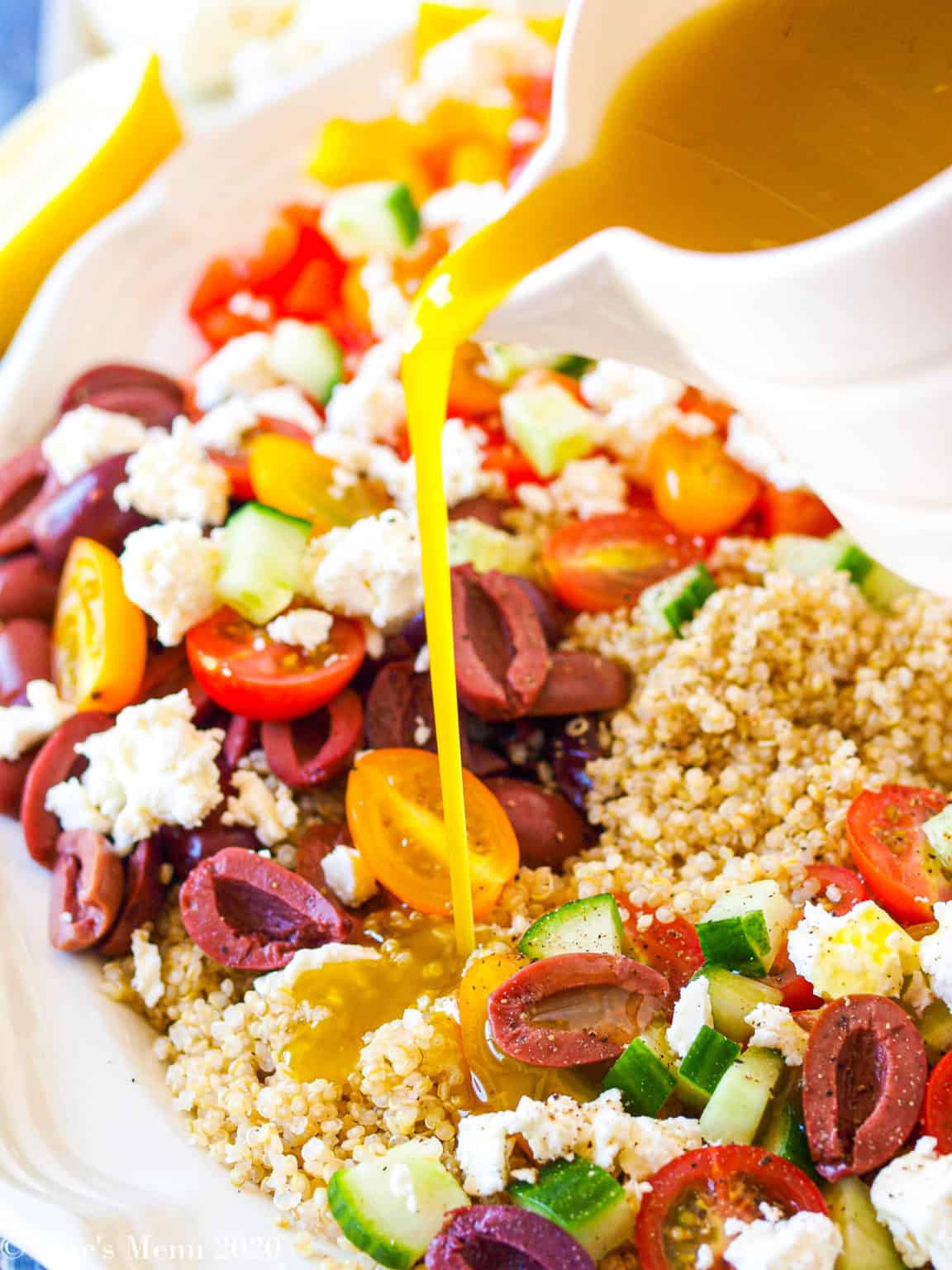 Greek Quinoa Salad - The Mediterranean Dish