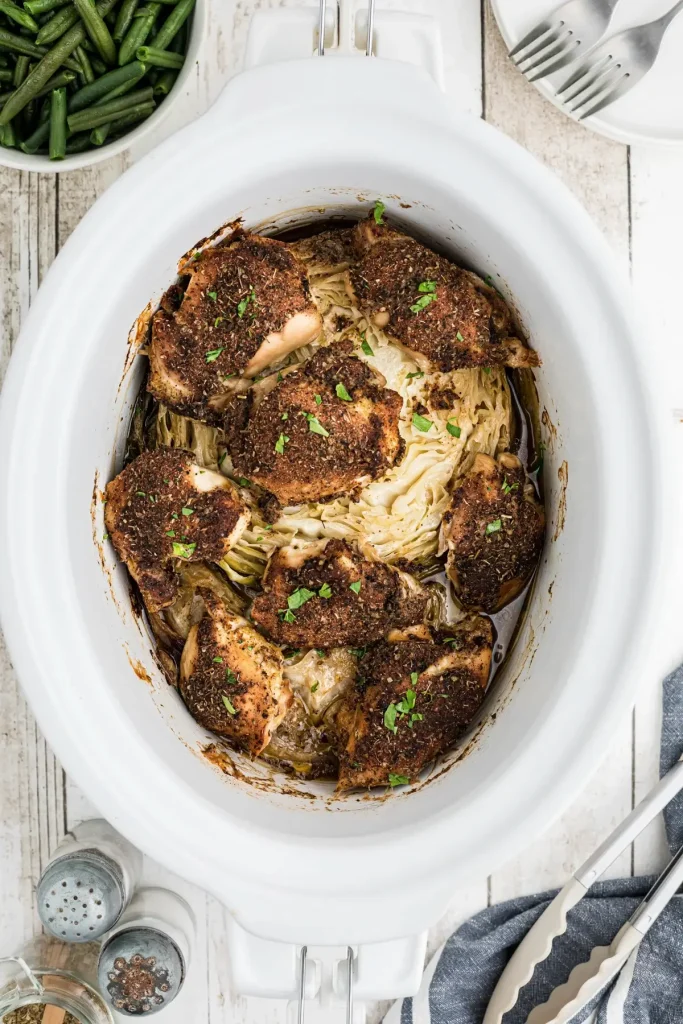 Slow Cooker Chicken and Cabbage