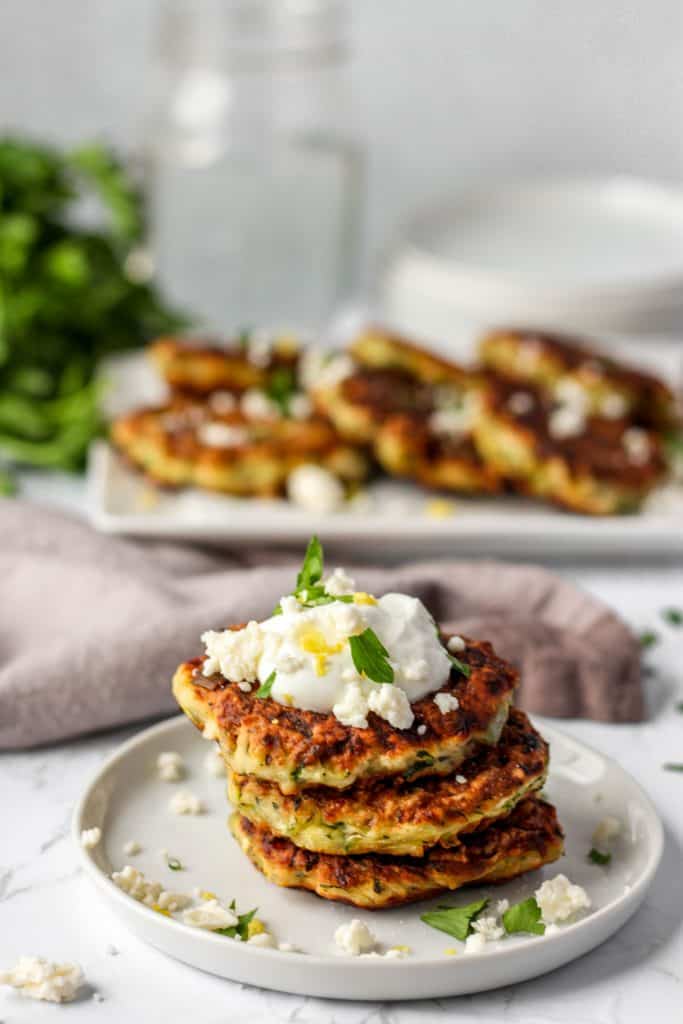 Greek Zucchini Fritters - The Mediterranean Dish