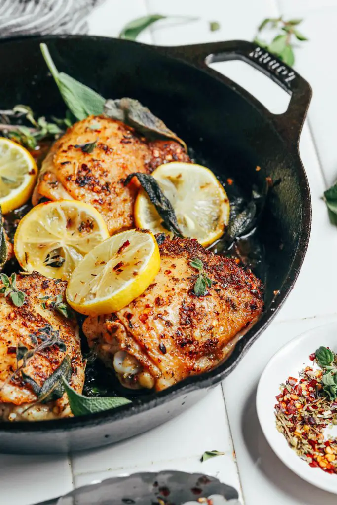 Lemon & Herb Roasted Chicken Thighs