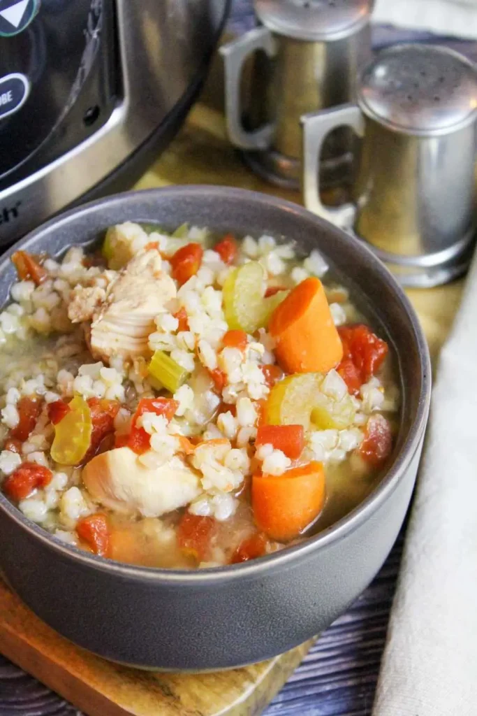 Slow Cooker Chicken and Barley Soup