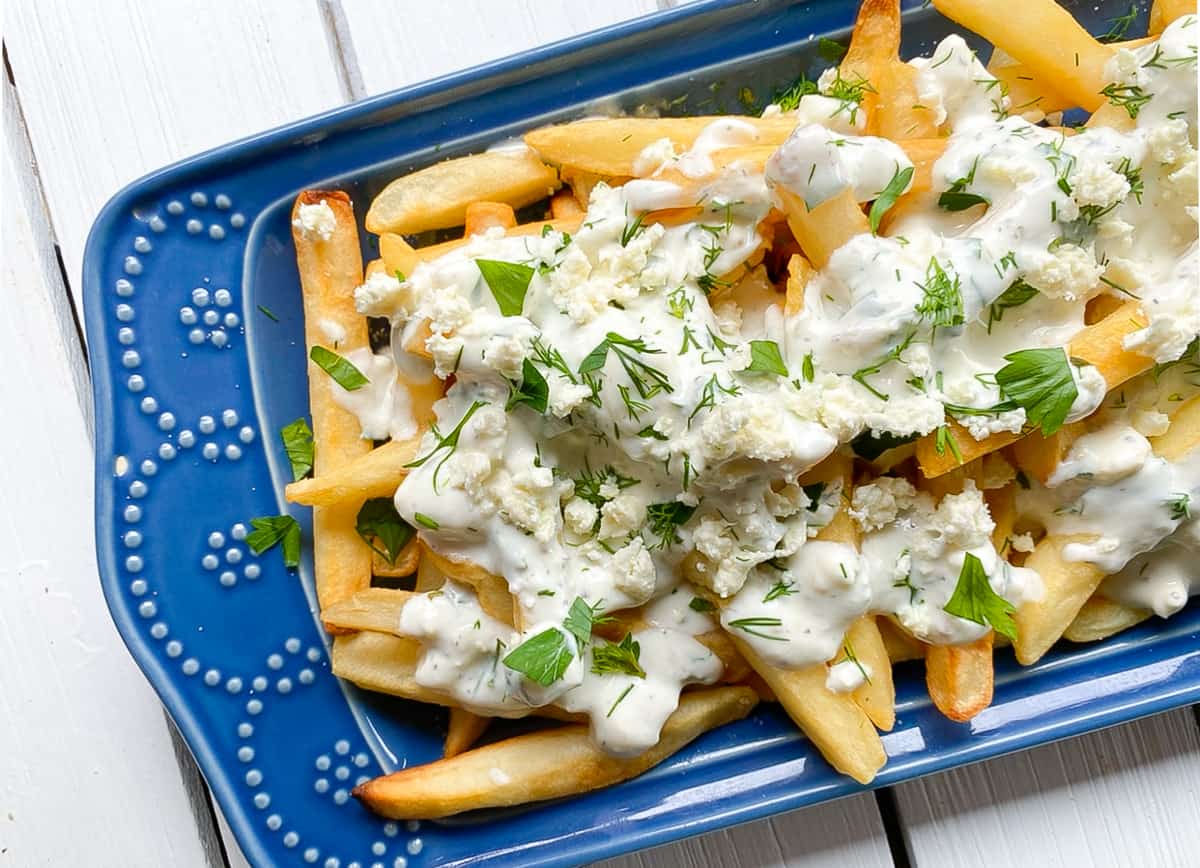 Greek Feta Fries - The Mediterranean Dish