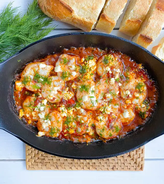 Shrimp Saganaki - The Mediterranean Dish