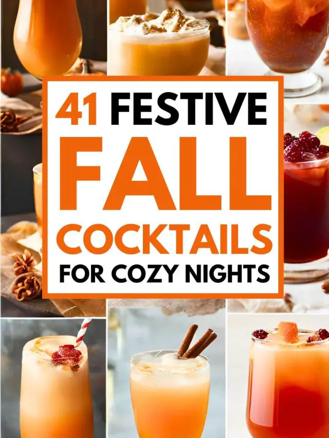 Festive Fall Cocktails