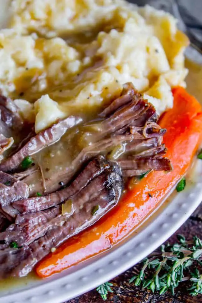 Fall-Apart Crock Pot Roast + Carrots