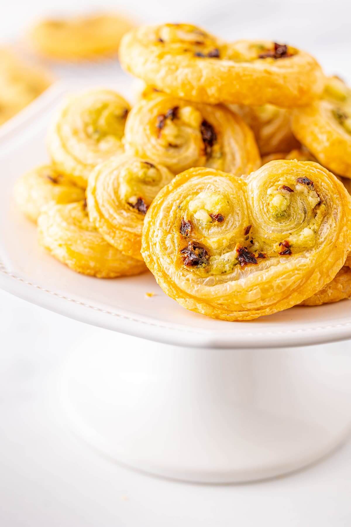 Sun Dried Tomato Pesto and Feta Palmiers