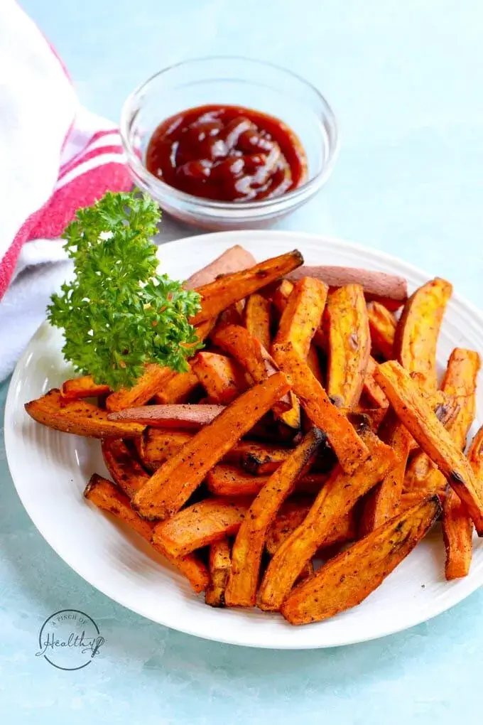 Air-Fryer Sweet Potato Fries from A Pinch of Healthy