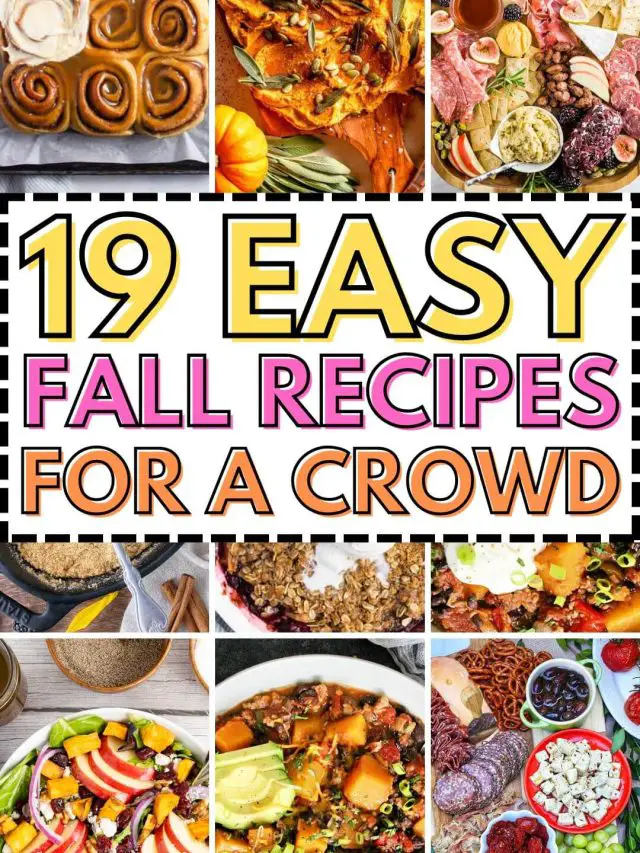 Fall Recipes for a Crowd