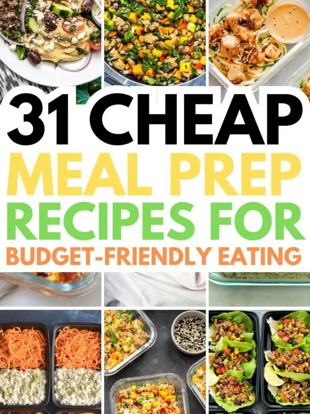 Cheap Meal Prep Recipes