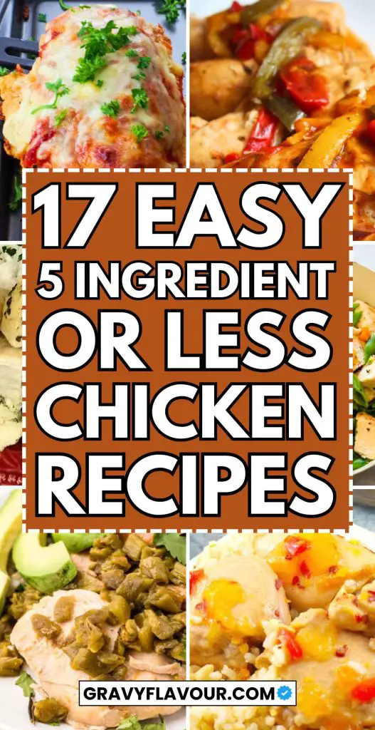 Easy 5-Ingredient or Less Chicken Recipes