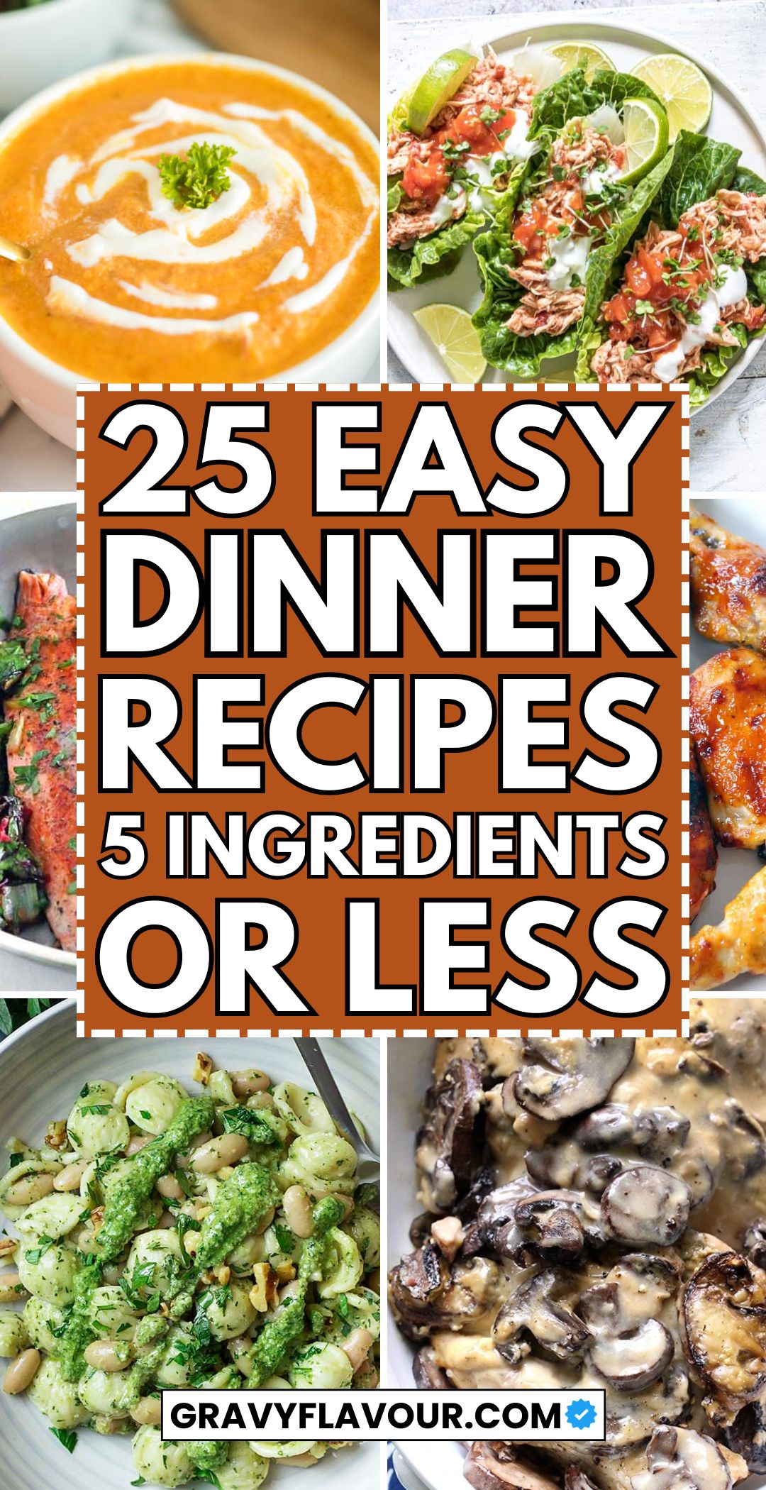 25 Easy Dinner Recipes with 5 Ingredients or Less