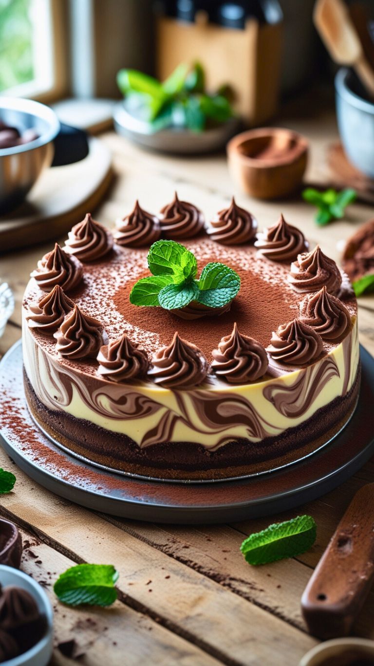 Chocolate Marble Cheesecake
