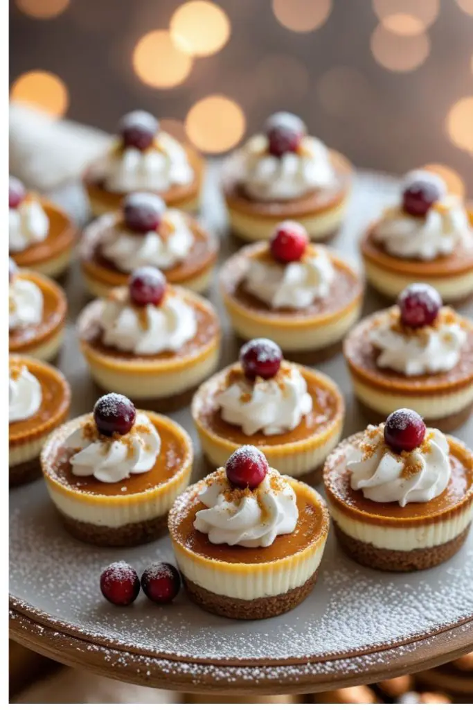 No-Bake Gingerbread Cheesecake Cups: Creamy, spiced cheesecake layered with gingerbread crumbs for a festive, easy holiday dessert.