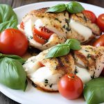 4 Ingredient Caprese Stuffed Chicken