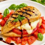 4 Ingredient Caprese Stuffed Chicken