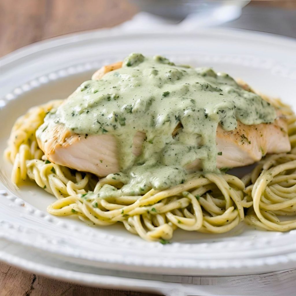 Creamy Pesto Chicken recipe