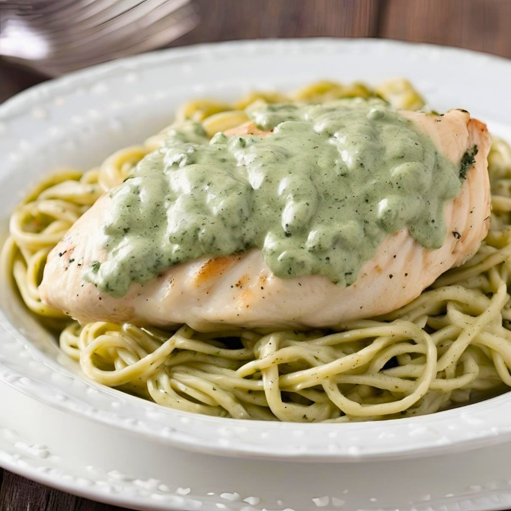 Creamy Pesto Chicken recipe