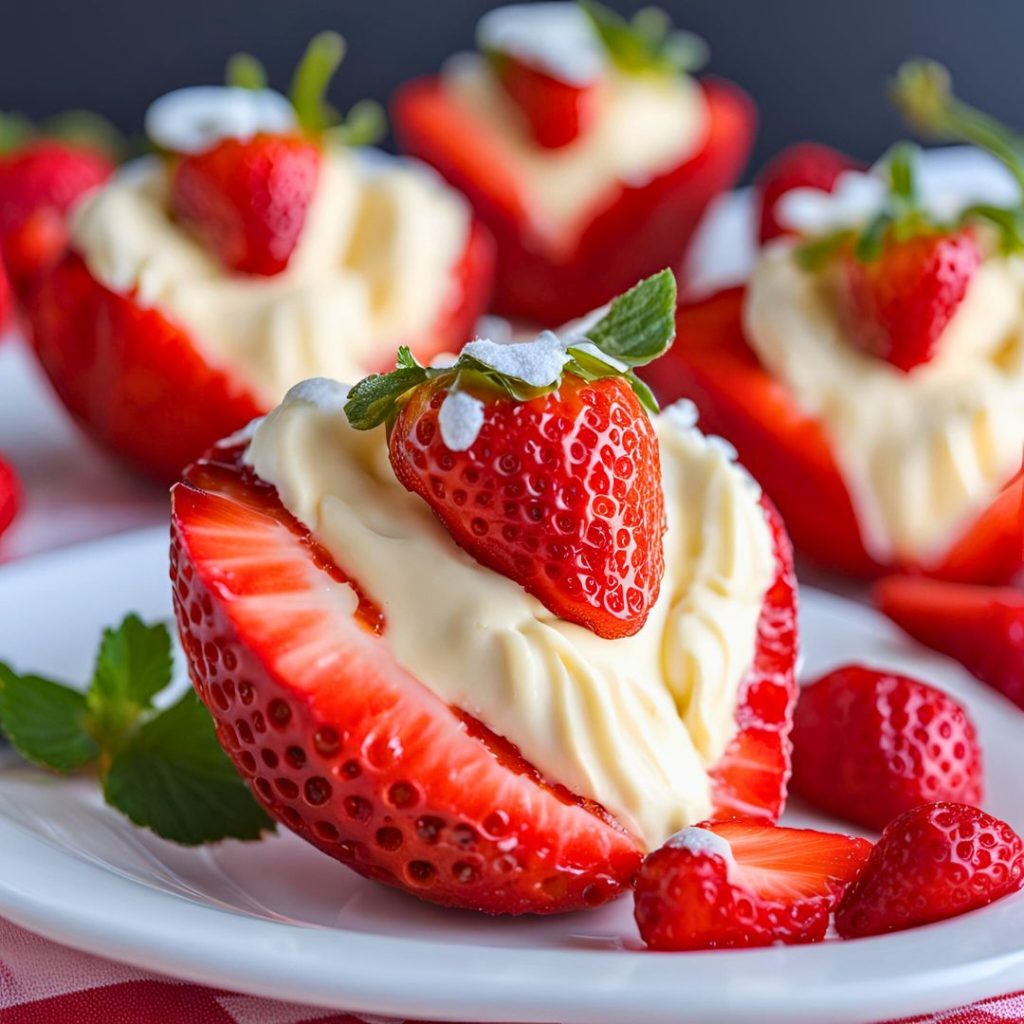 Cheesecake Stuffed Strawberries